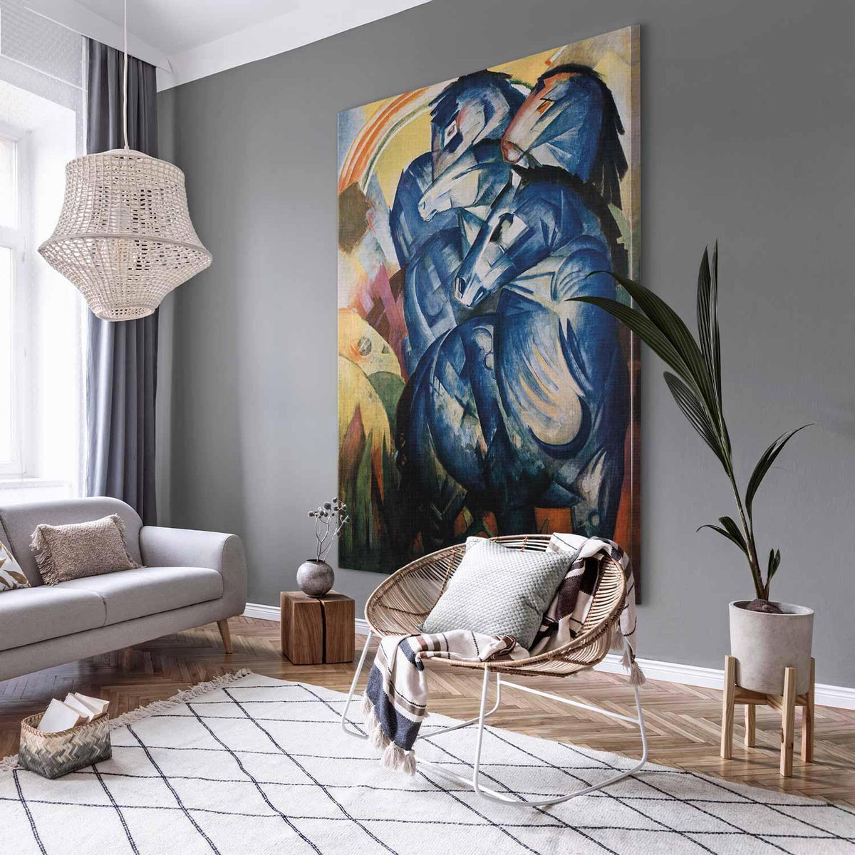 Wandbild XXL - Franz Marc – The Tower of Blue Horses