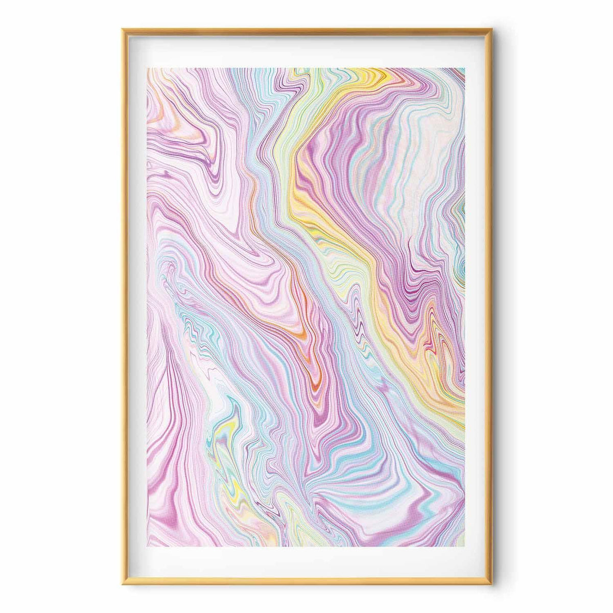 Poster - Colorful Dream - abstract shapes in pastel shades