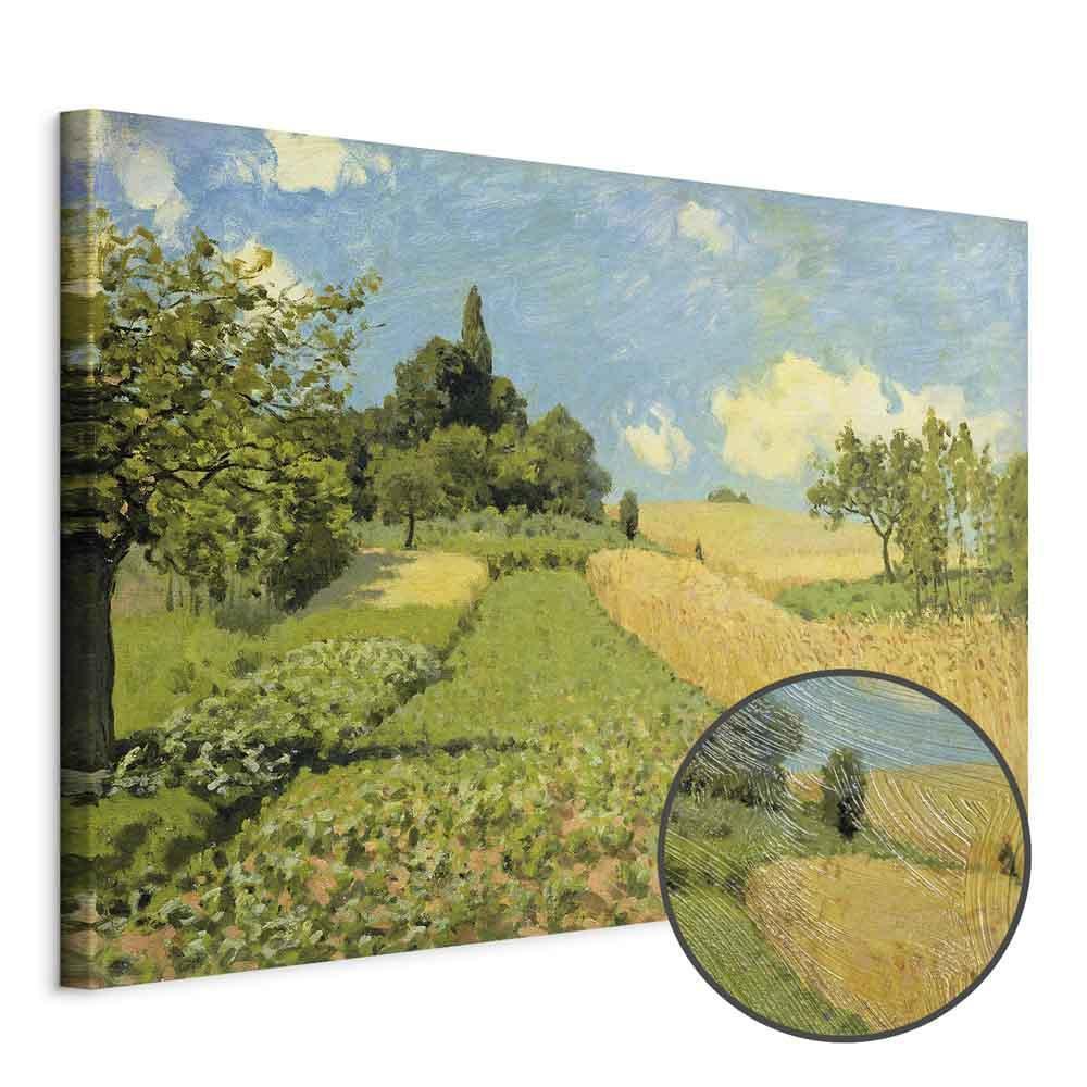 Leinwandbild - Alfred Sisley – Grain fields on the hills of Argenteuil