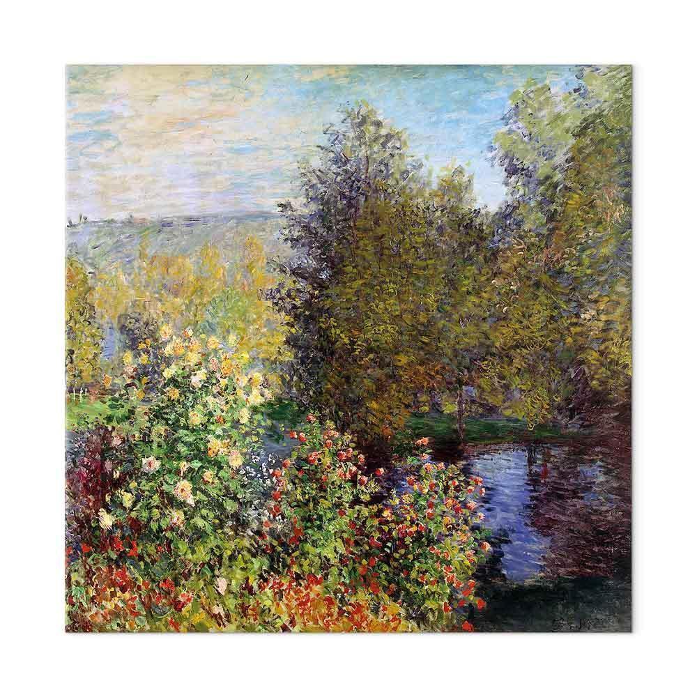 Leinwandbild - Claude Monet – Coin de jardin à Montgeron