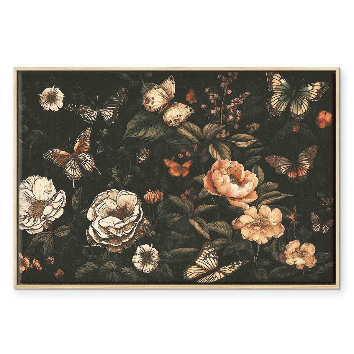 Leinwandbild Rustikaler Garten – Vintage Blumenarrangement