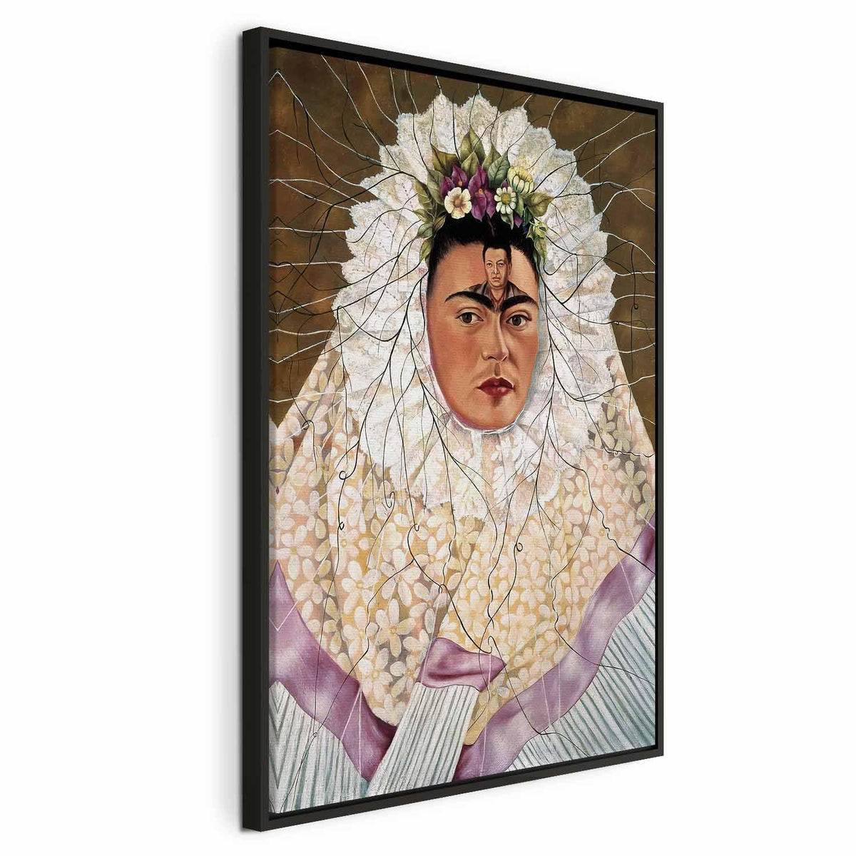 Leinwandbild - Frida Kahlo – Self-Portrait as a Tehuana (Diego on My Mind)