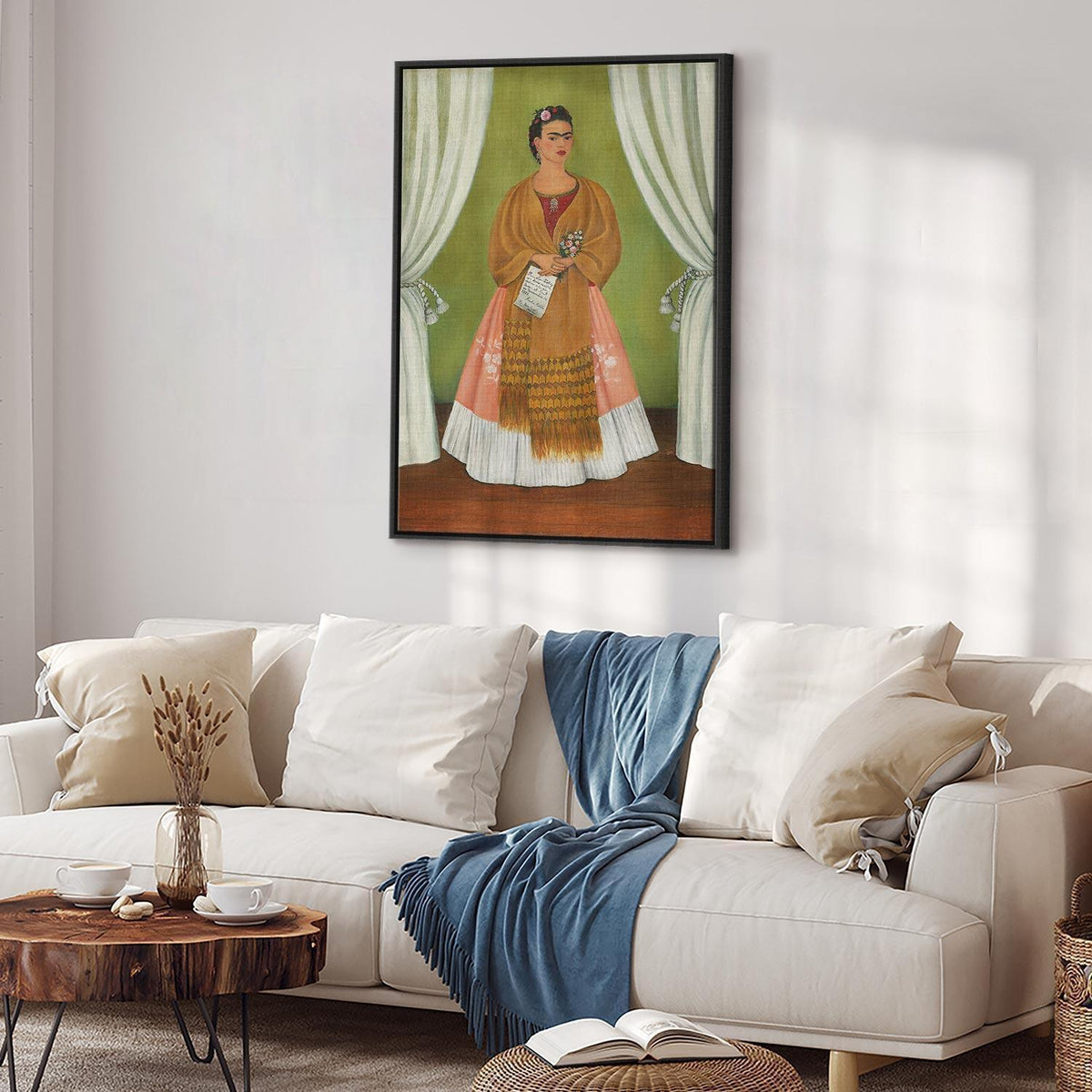 Leinwandbild - Frida Kahlo – Self-Portrait Dedicated to Leon Trotsky