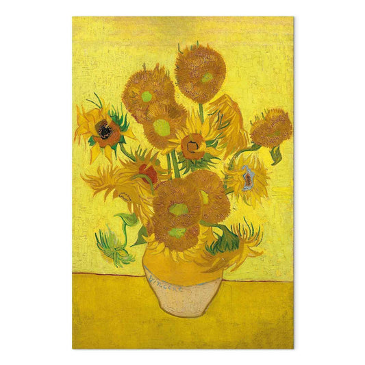 Leinwandbild - Vincent van Gogh – Still Life: Vase With Fifteen Sunflowers