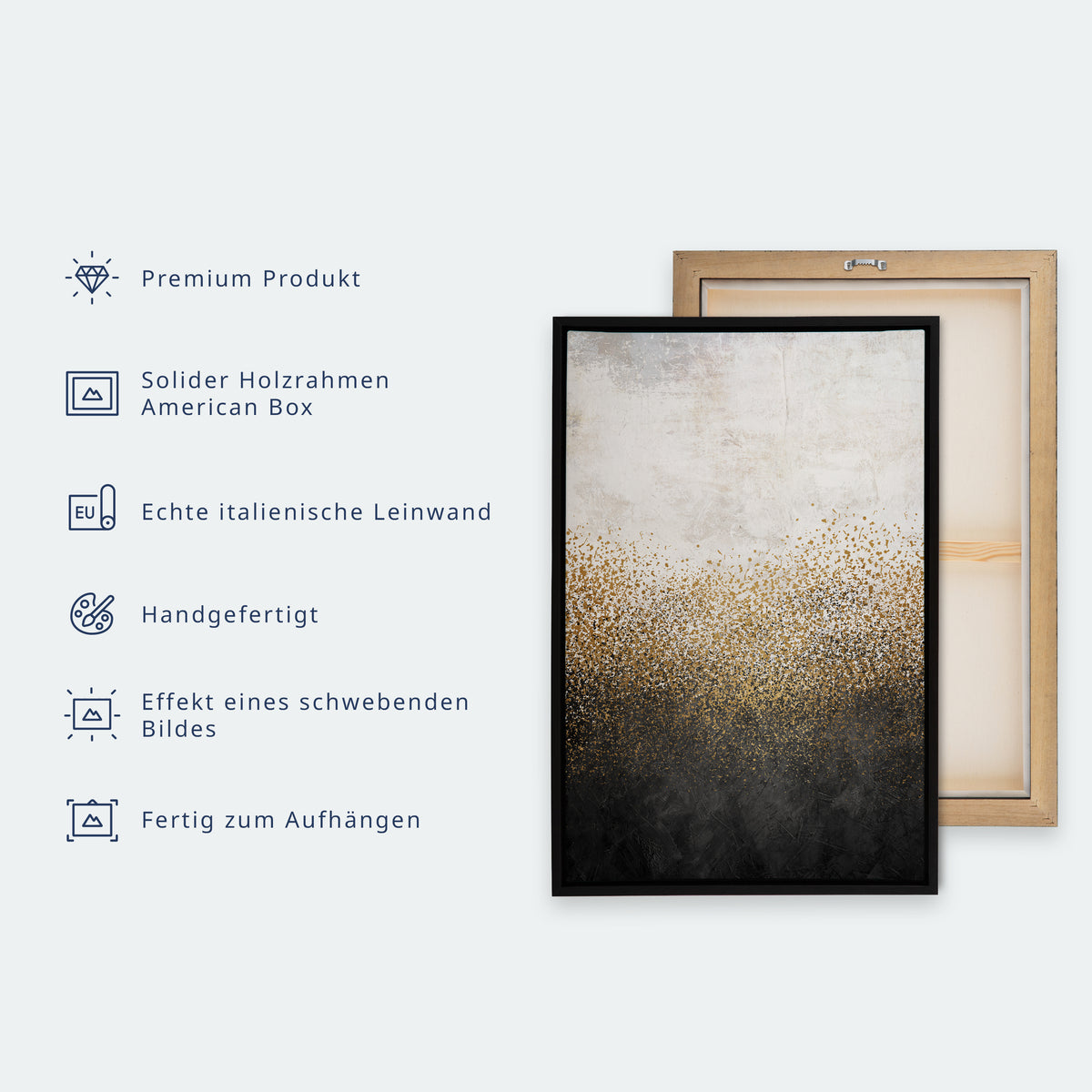 Leinwandbild - Crane dance – bright silhouettes of birds against a warm grey background with texture