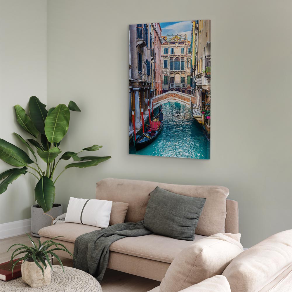 Leinwandbild „Urlaubsmoment – Ruhe und Entspannung am Wasser“
