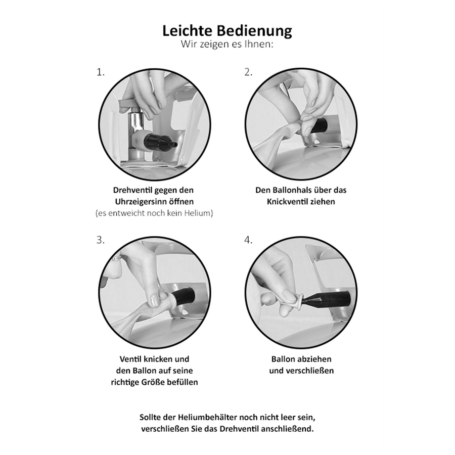 1 Heliumbehälter 30 - Helium für Luftballons - 0,21m³