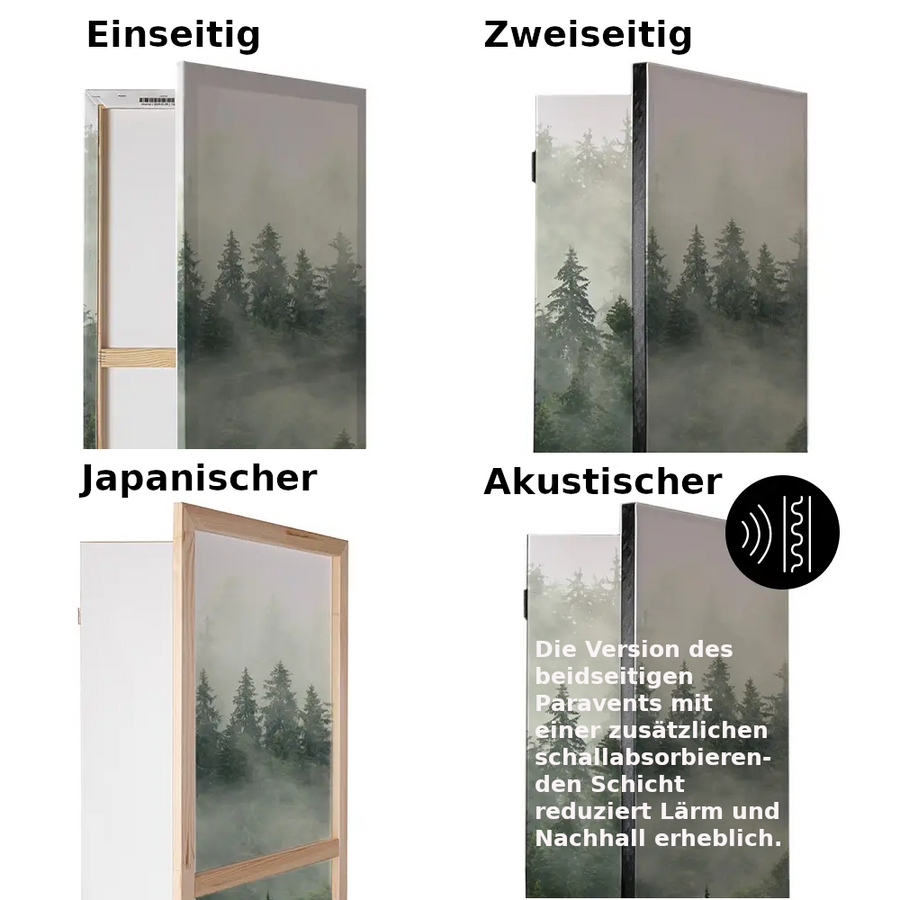 Paravent – Futuristische Formen und Strukturen