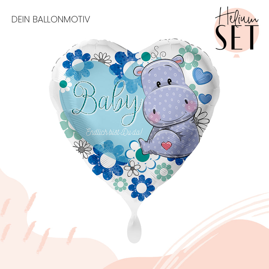 Helium Set - Baby Nilpferd Junge