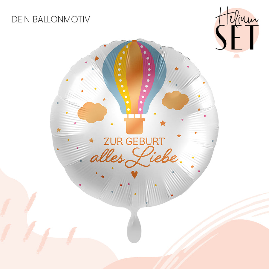 Helium Set - Zur Geburt Heißluftballon