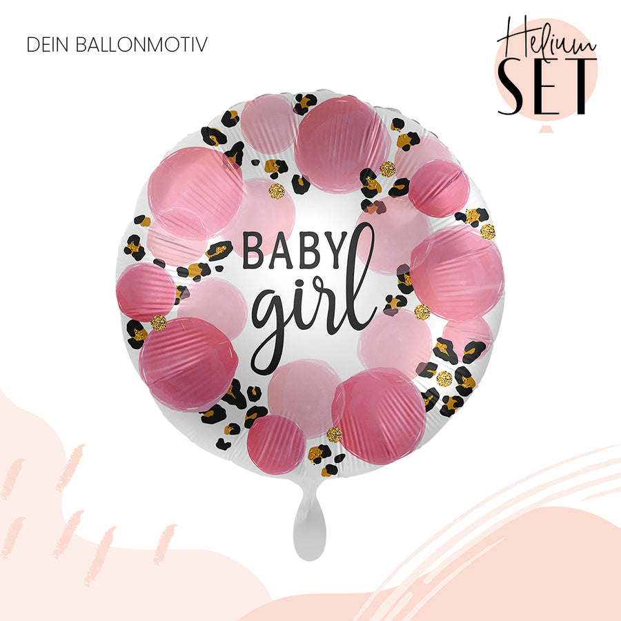 Helium Set - Baby Girl Leopard