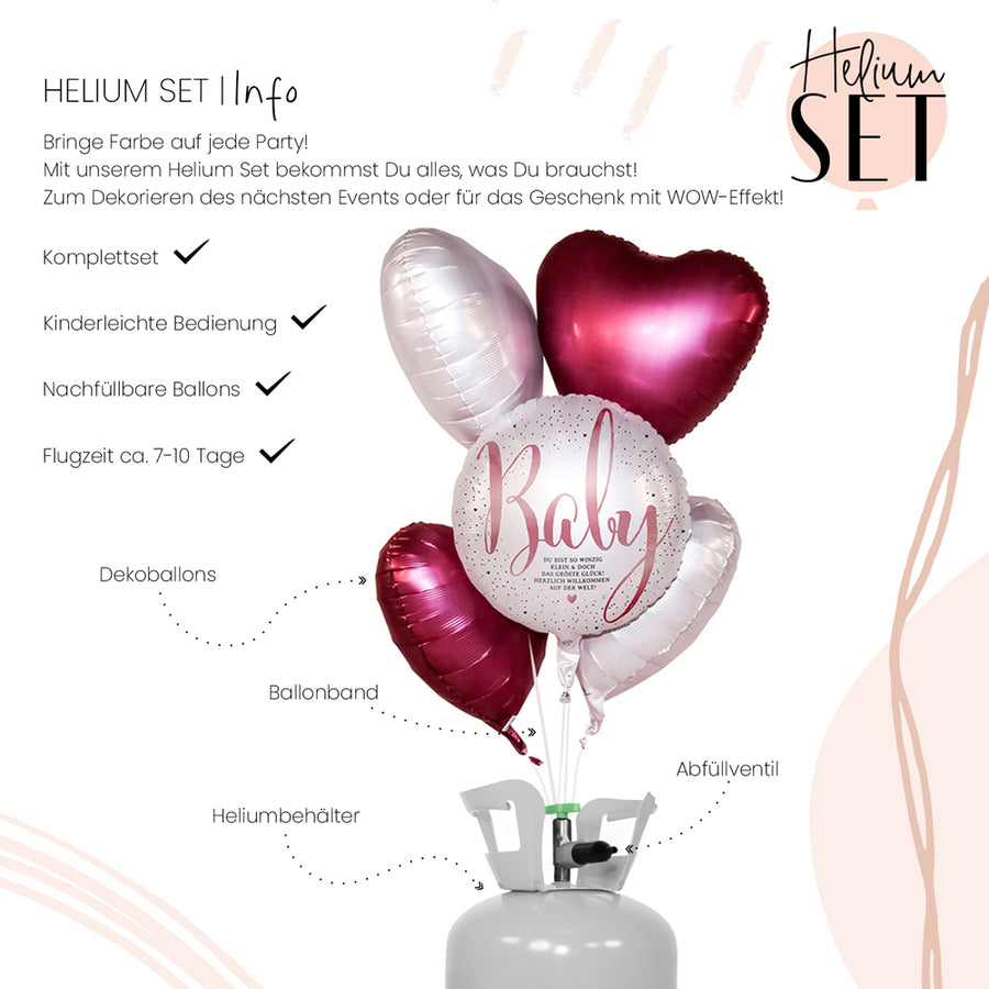 Helium Set - Little Cute Baby Girl