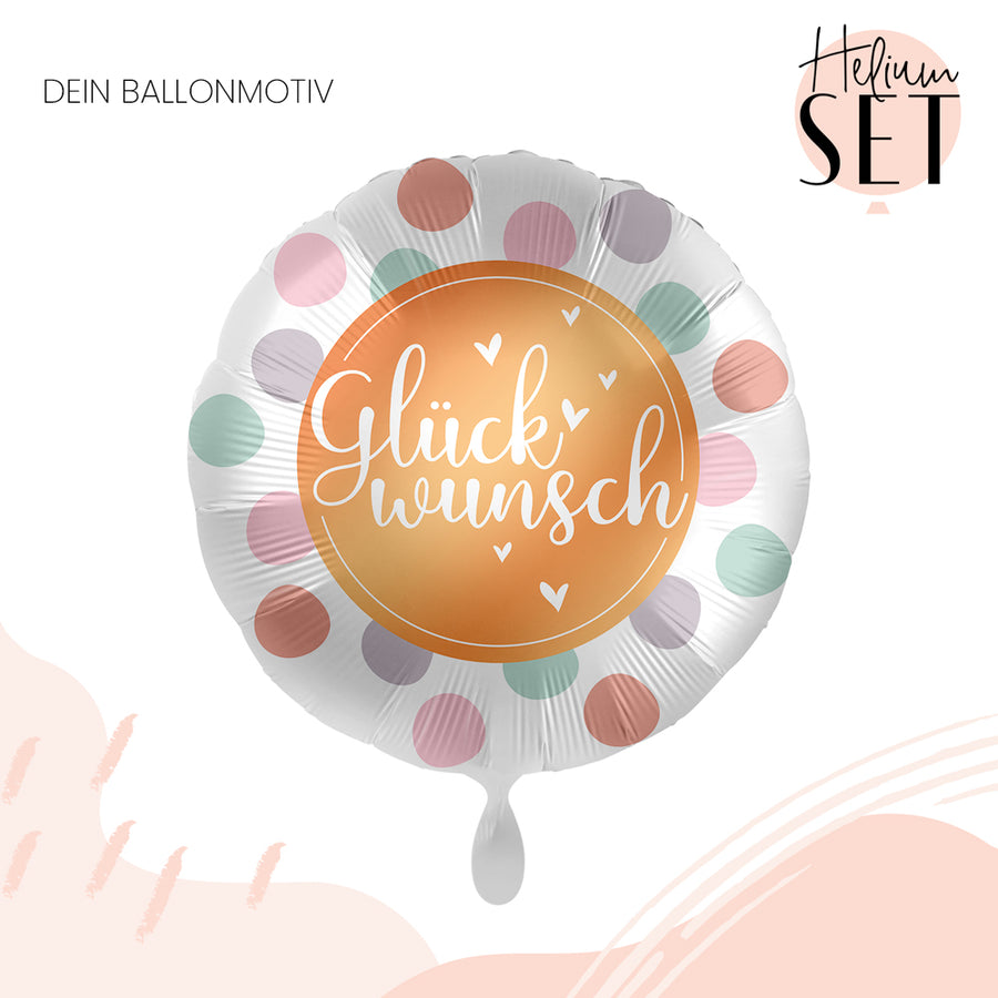 Helium Set - Glückwunsch Dots