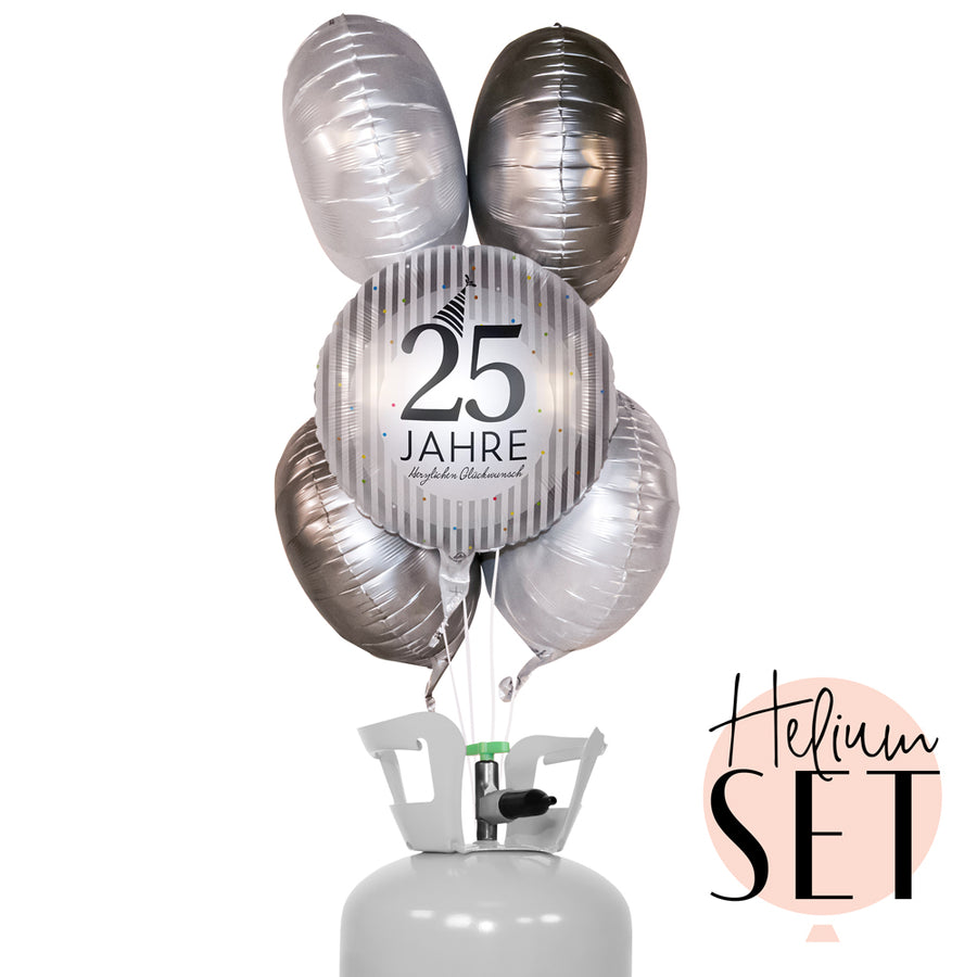 Helium Set - 25 Jahre Silver Stripes