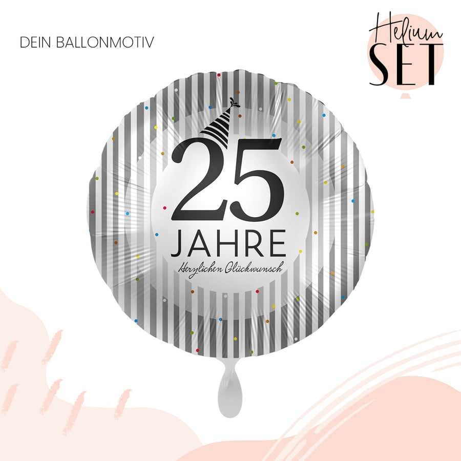 Helium Set - 25 Jahre Silver Stripes