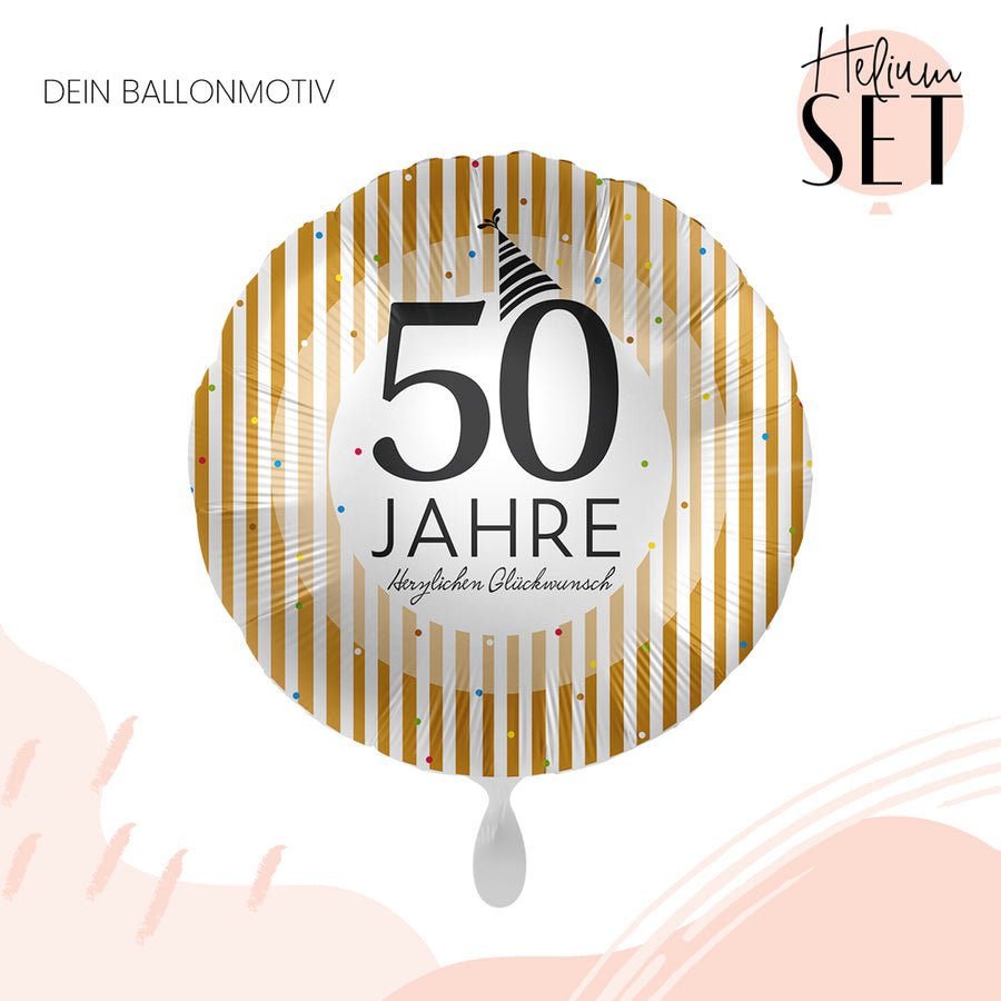 Helium Set - 50 Jahre Golden Stripes