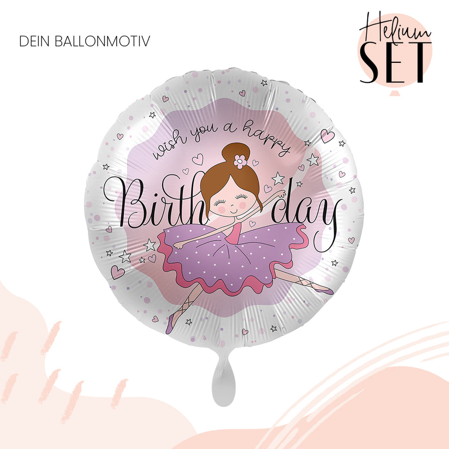 Helium Set - Dancing Ballerina Birthday