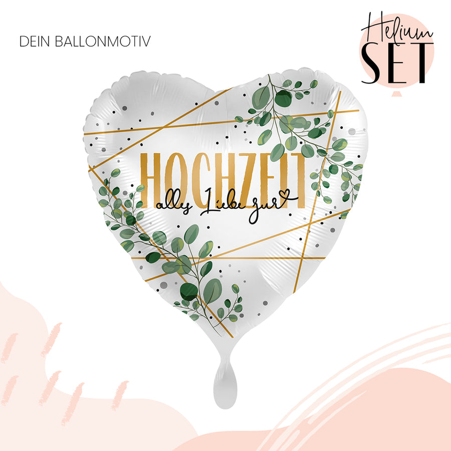 Helium Set - Hochzeit Eukalyptus