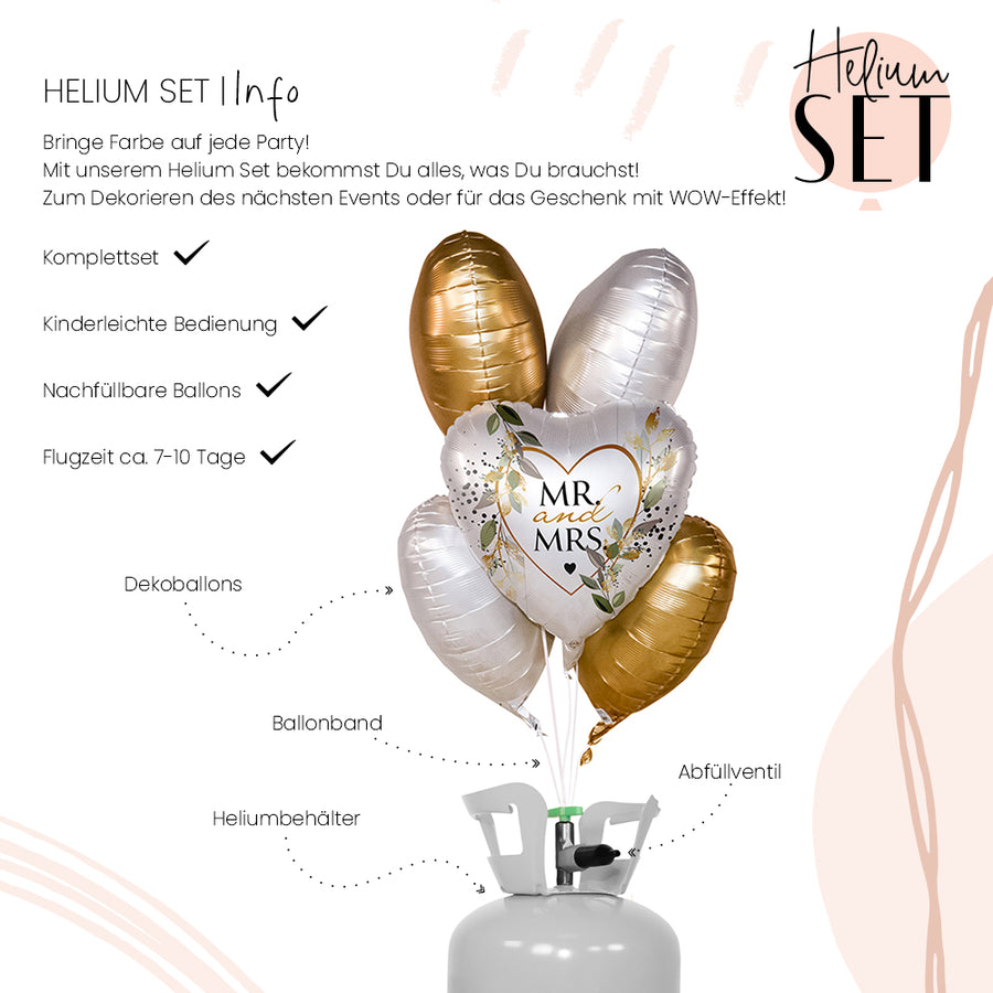 Helium Set - Mr. & Mrs. Botanical