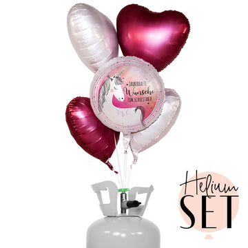 Helium Set - Schulstart Einhorn