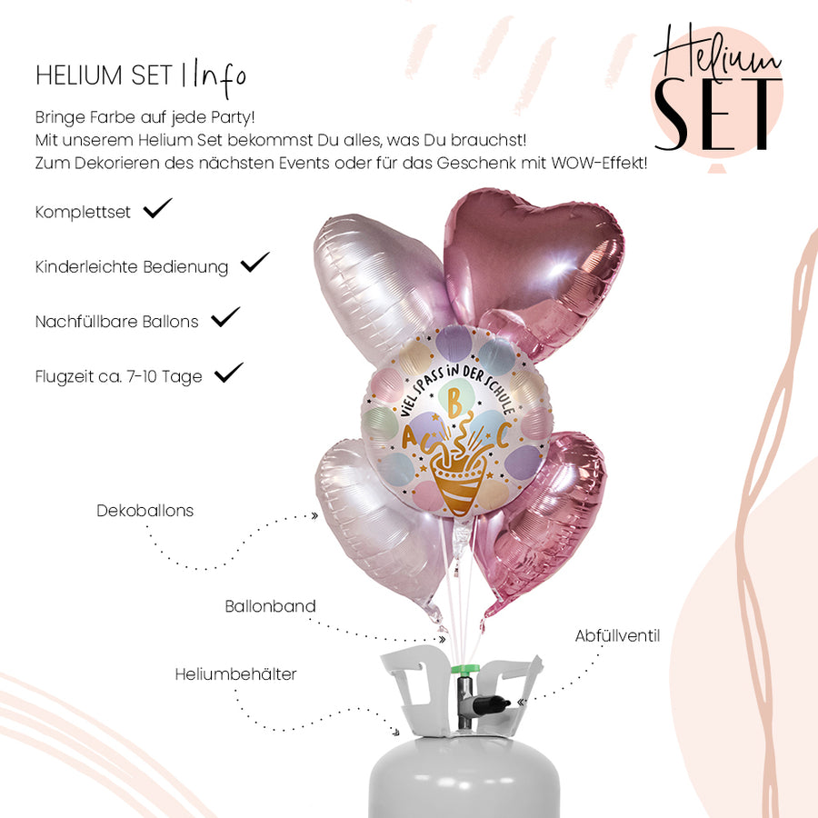 Helium Set - Viel Spaß Schultüte