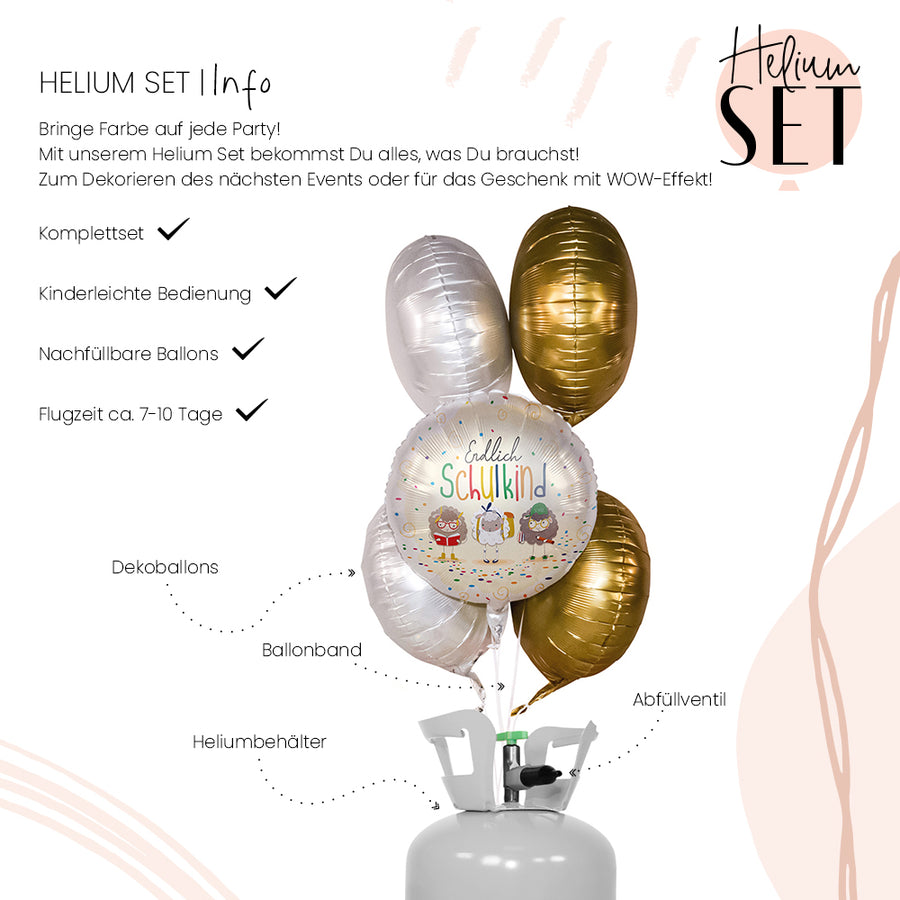 Helium Set - Endlich Schulkind Schafe