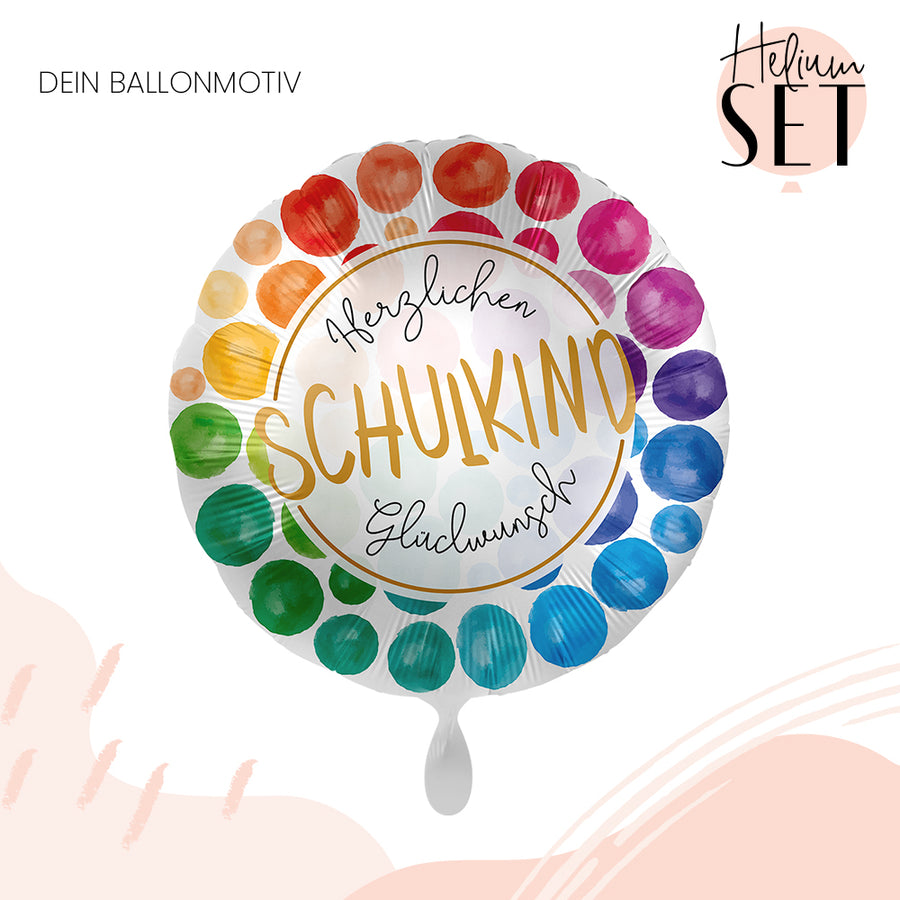 Helium Set - Schulkind Glückwunsch