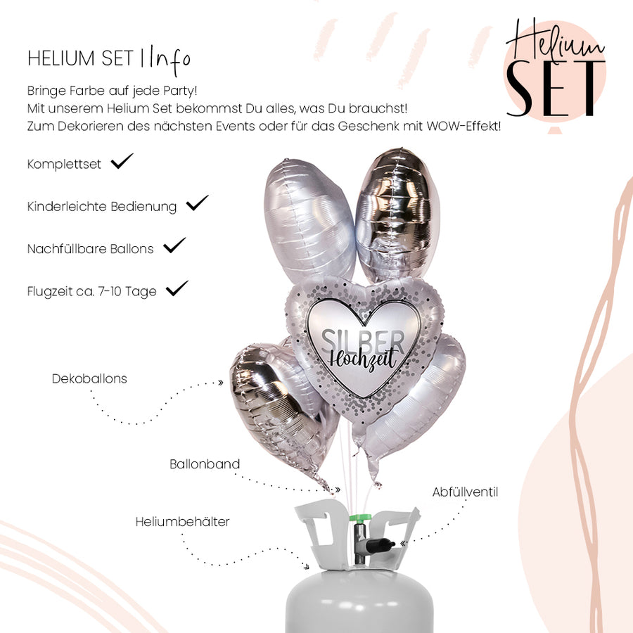 Helium Set - Silver Wedding