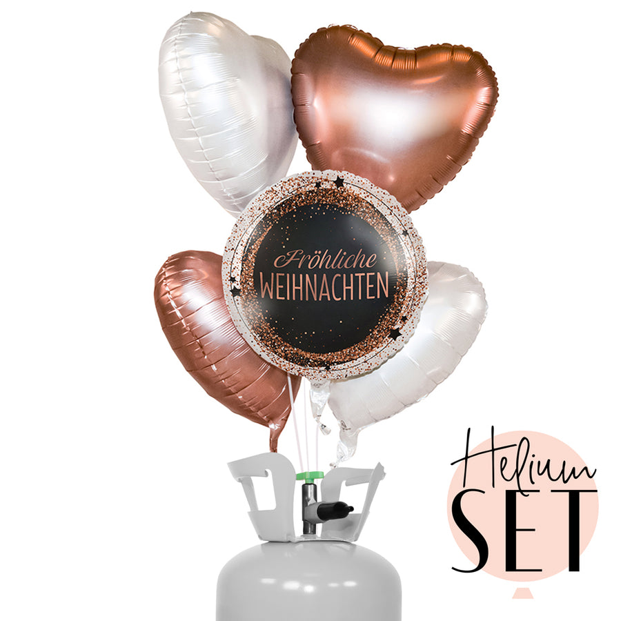 Helium Set - Weihnachten Rosegold