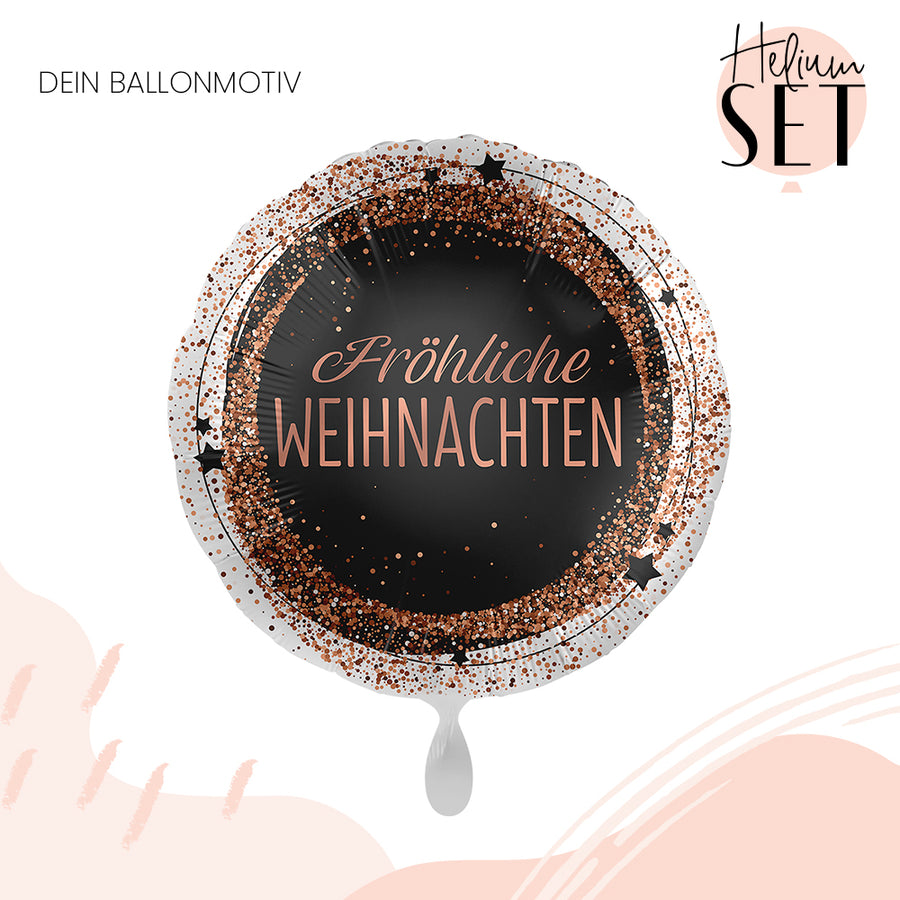 Helium Set - Weihnachten Rosegold