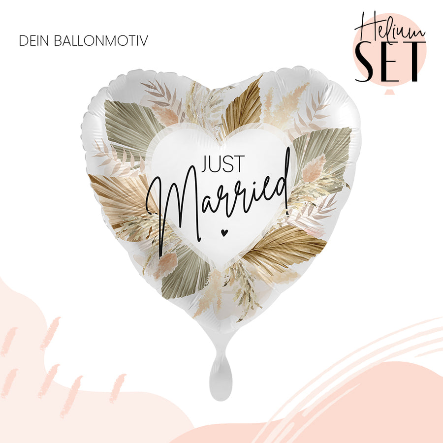 Helium Set - Bohemian Just Married