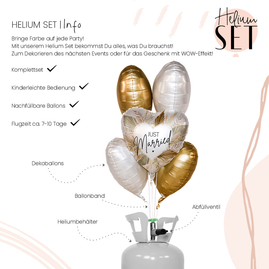 Helium Set - Bohemian Just Married