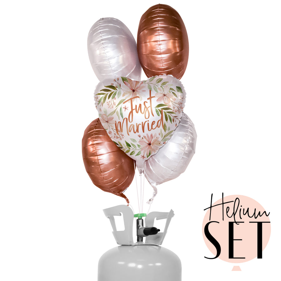 Helium Set - Just Married Bliss