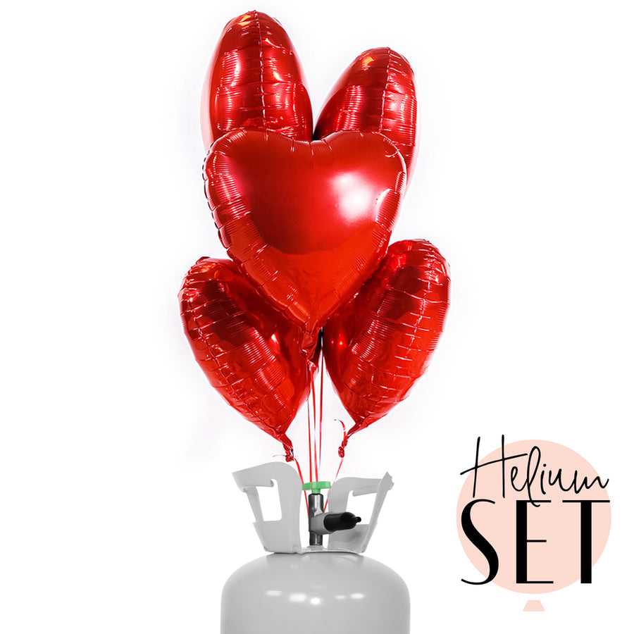 Helium Set - Glossy - Hot Love - Herz