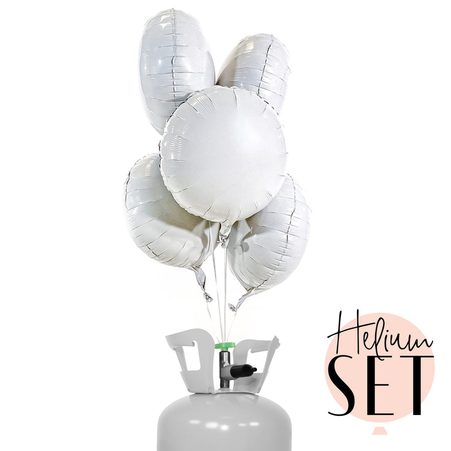 Helium Set - Glossy - Simply White - Rund