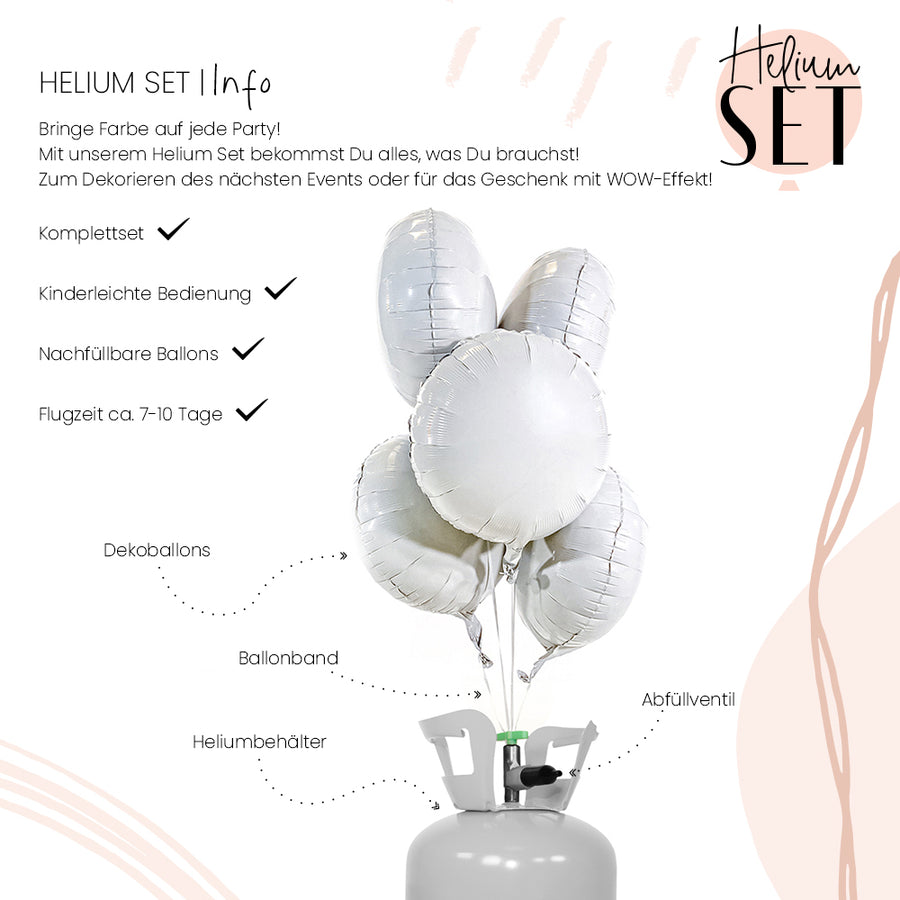 Helium Set - Glossy - Simply White - Rund