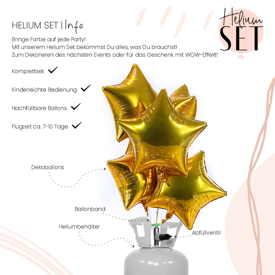 Helium Set - Glossy - YOU´RE GOLD, Baby! - Stern