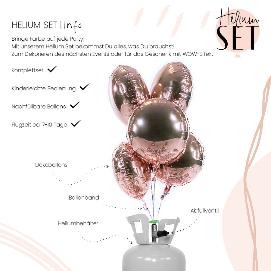 Helium Set - Glossy - Royal Rosegold - Rund