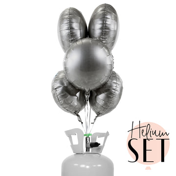 Helium Set - Matte - Pure Silver - Rund