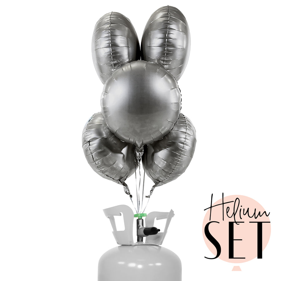 Helium Set - Matte - Pure Silver - Rund