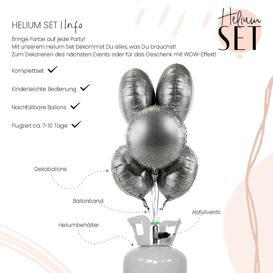 Helium Set - Matte - Pure Silver - Rund