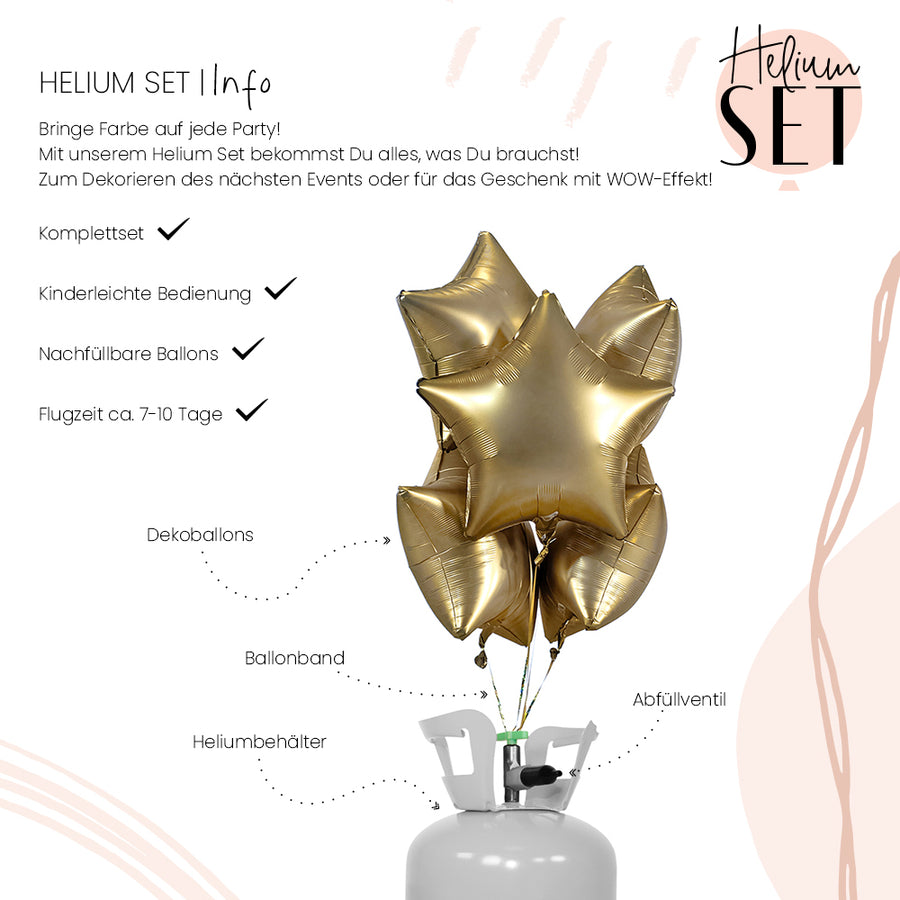 Helium Set - Matte - YOU´RE GOLD, Baby! - Stern