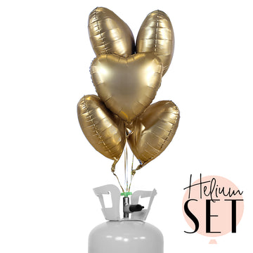 Helium Set - Matte - YOU´RE GOLD, Baby! - Herz