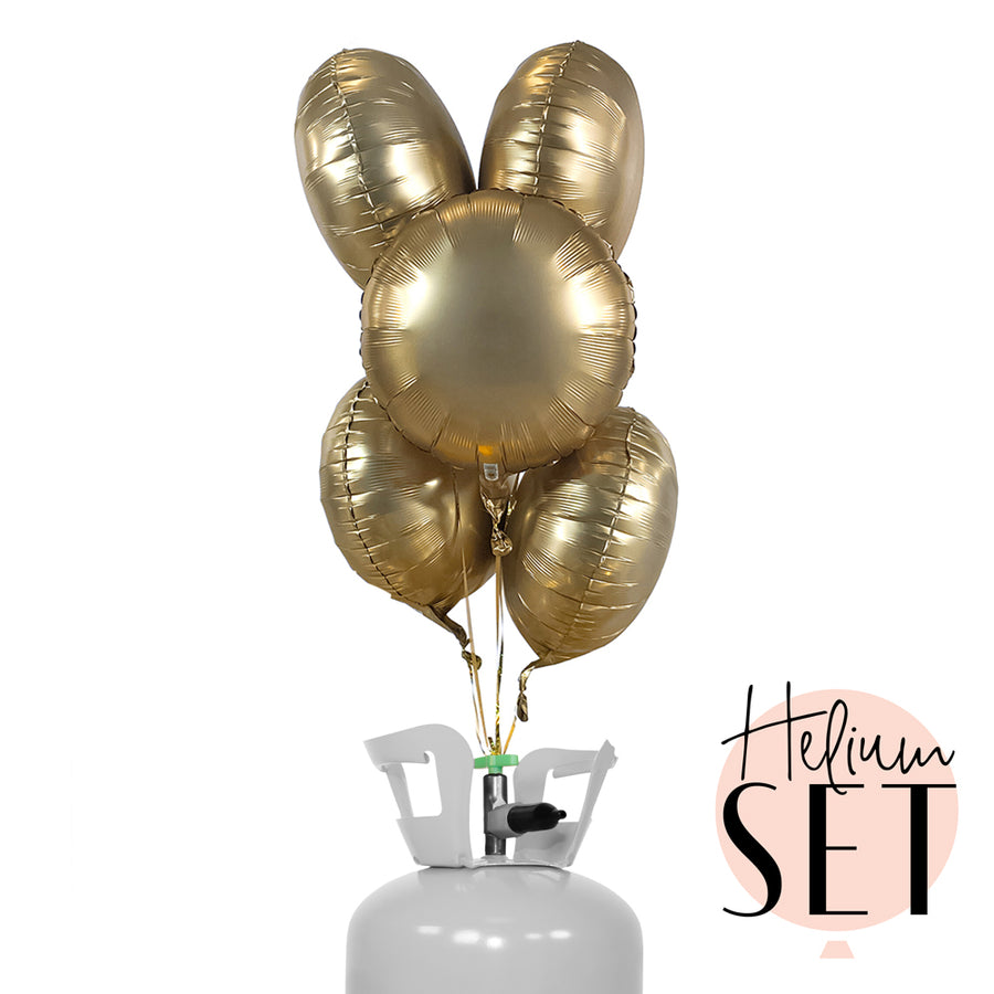 Helium Set - Matte - YOU´RE GOLD, Baby! - Rund