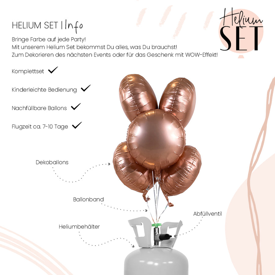 Helium Set - Matte - Royal Rosegold - Rund