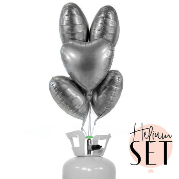 Helium Set - Matte - Pure Silver -Herz