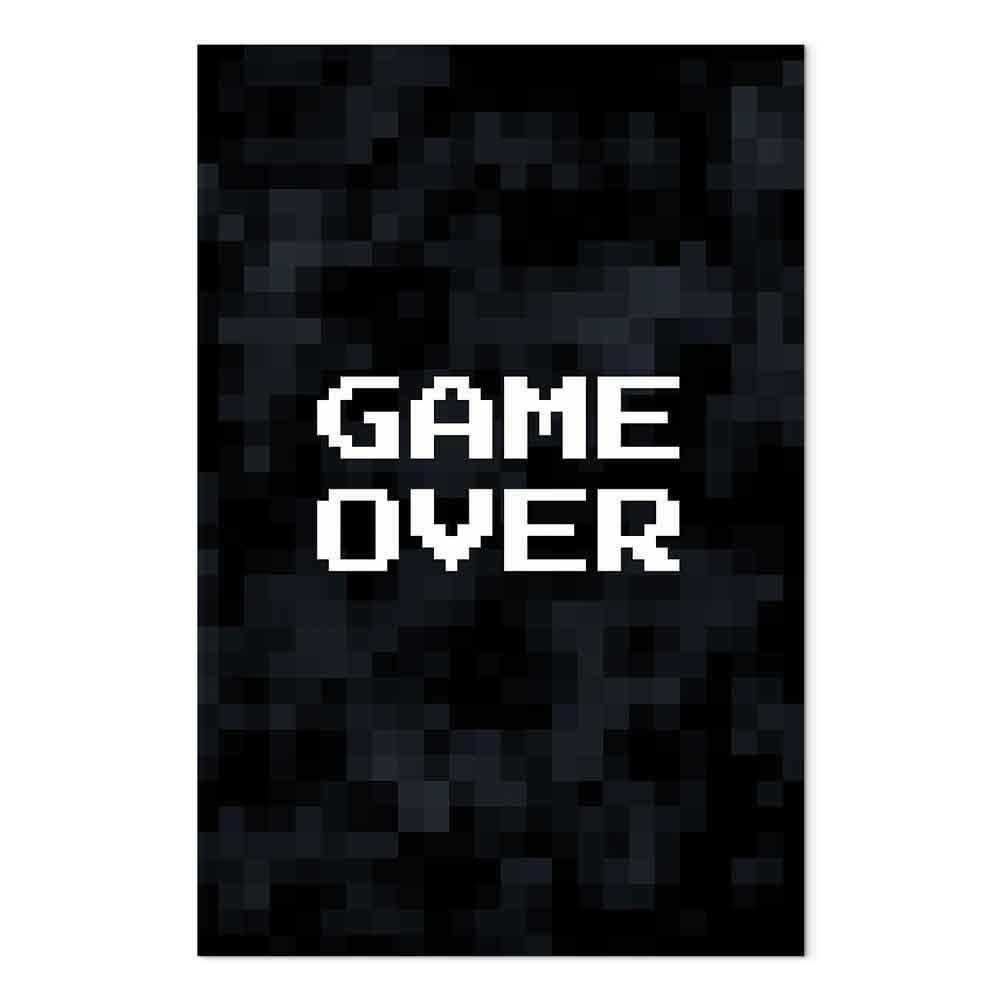 Leinwandbild - Pixel Game Over