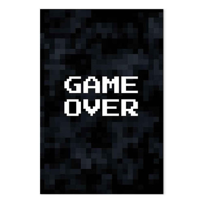 Leinwandbild - Pixel Game Over
