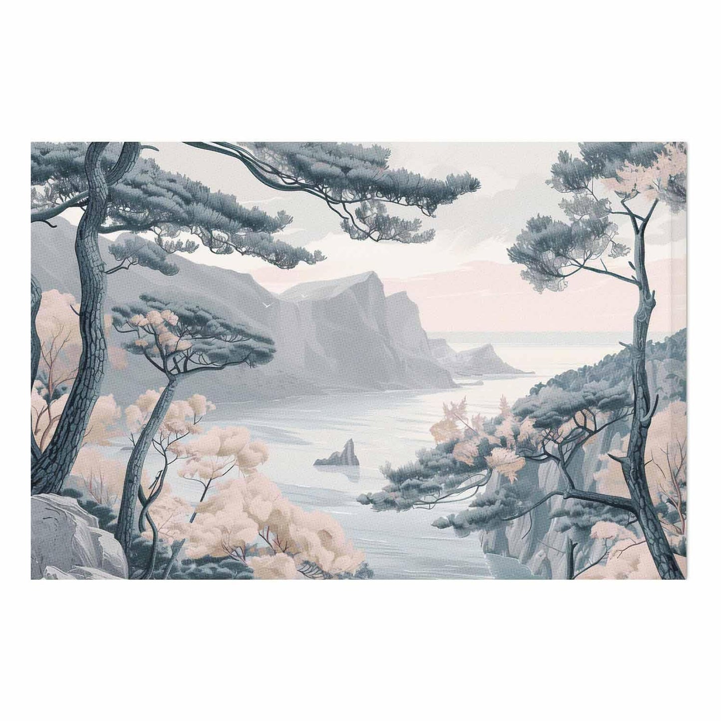Poster - Blue Coast in Delicate Colors