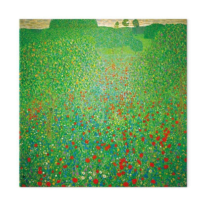 Leinwandbild - Gustav Klimt – Poppy Field